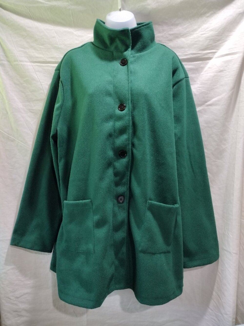 Emerald Green Coat Winter Fall Women's size Asian 5XL US Size 2x -3x